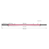 Technik Hantelstange Aluminium 6.8 kg 50 mm