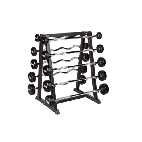 Kompaktlanghantel Set inkl. Rack