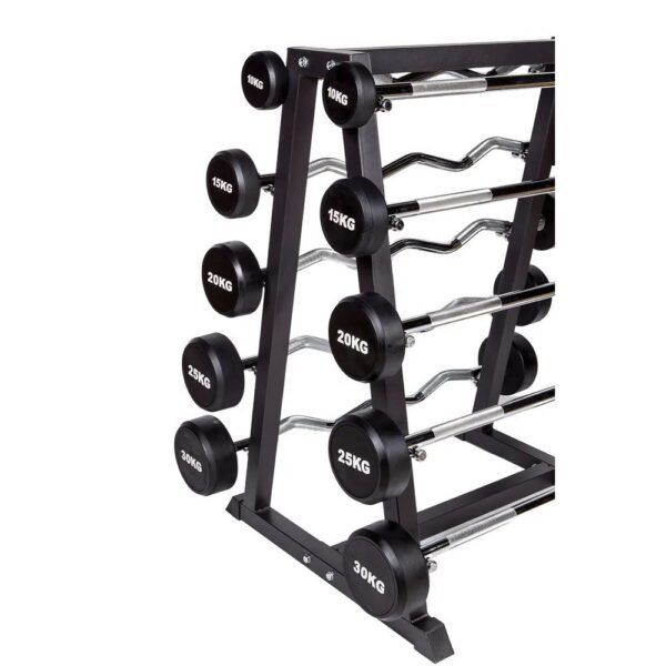 Kompaktlanghantel Set inkl. Rack