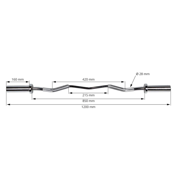 SZ Curl Stange 50 mm